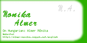 monika almer business card