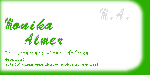 monika almer business card